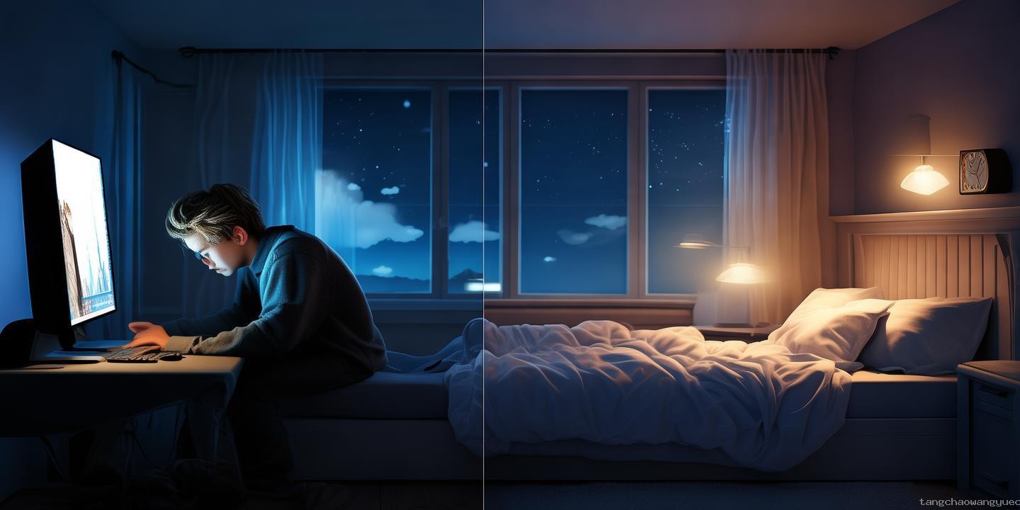 深夜習慣對比：熬夜與定時睡眠，再不睡覺，就該刷到我的視頻了哦
