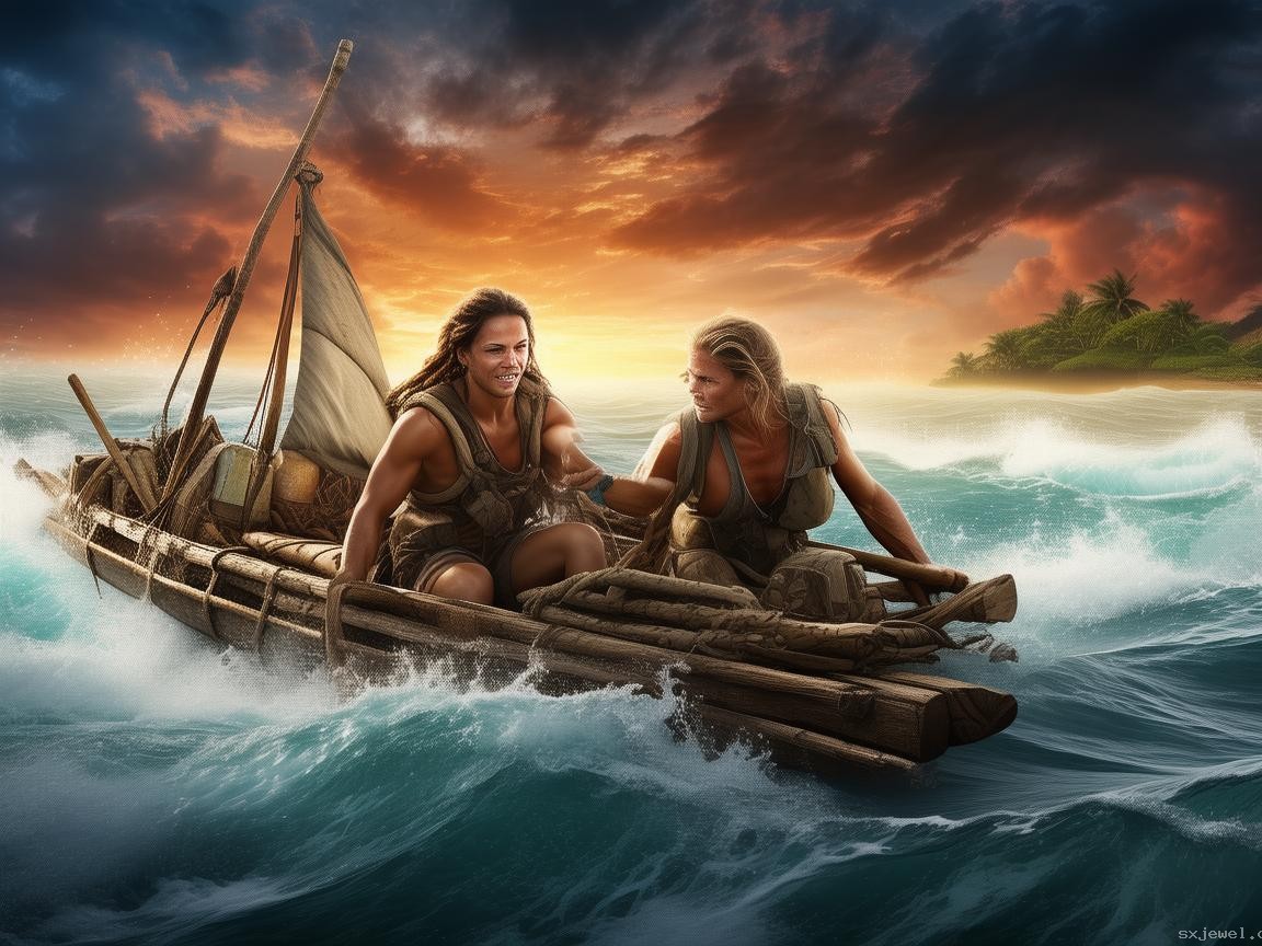 Raft雙人木筏求生全集！從木板到海島霸主????