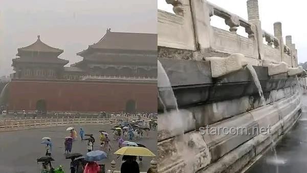 北京暴雨故宮再現千龍吐水觀賞指南