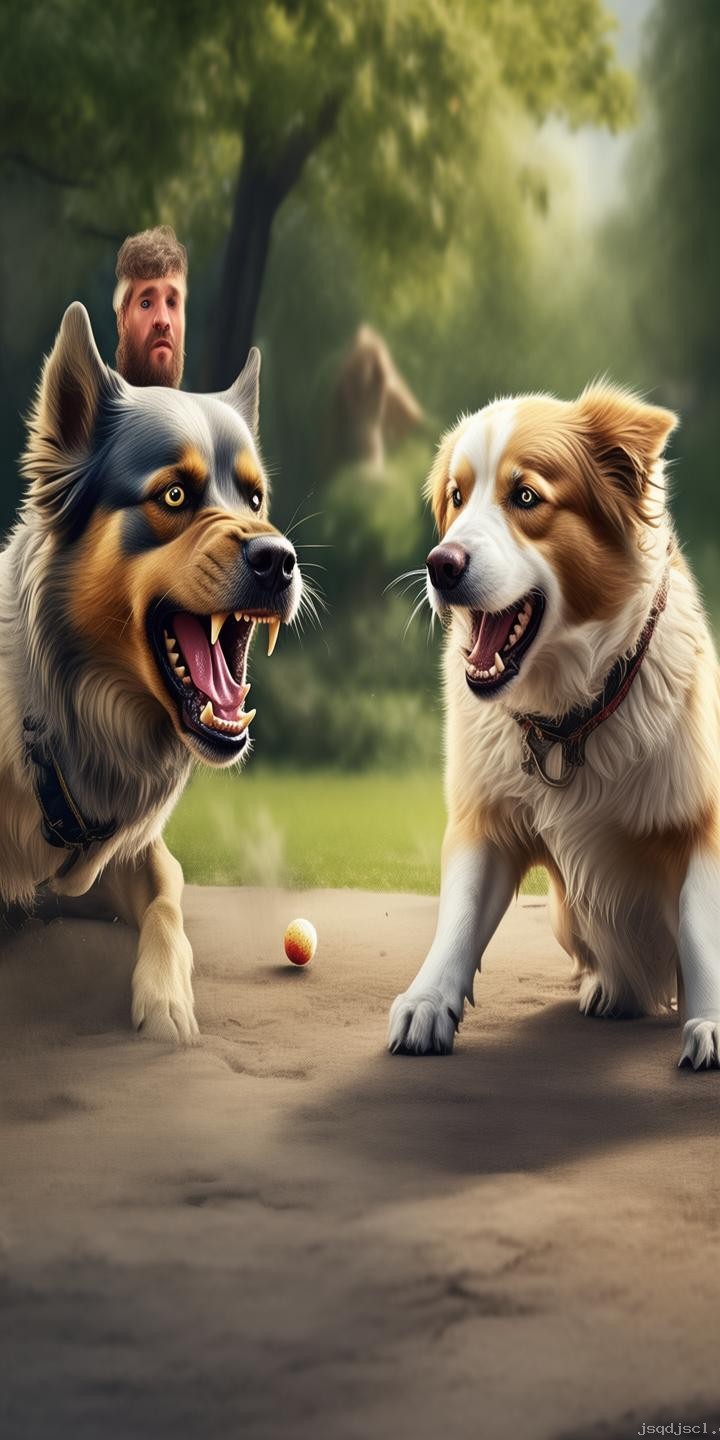 男子教唆犬只攻擊行為與正常寵物狗互動的對比分析