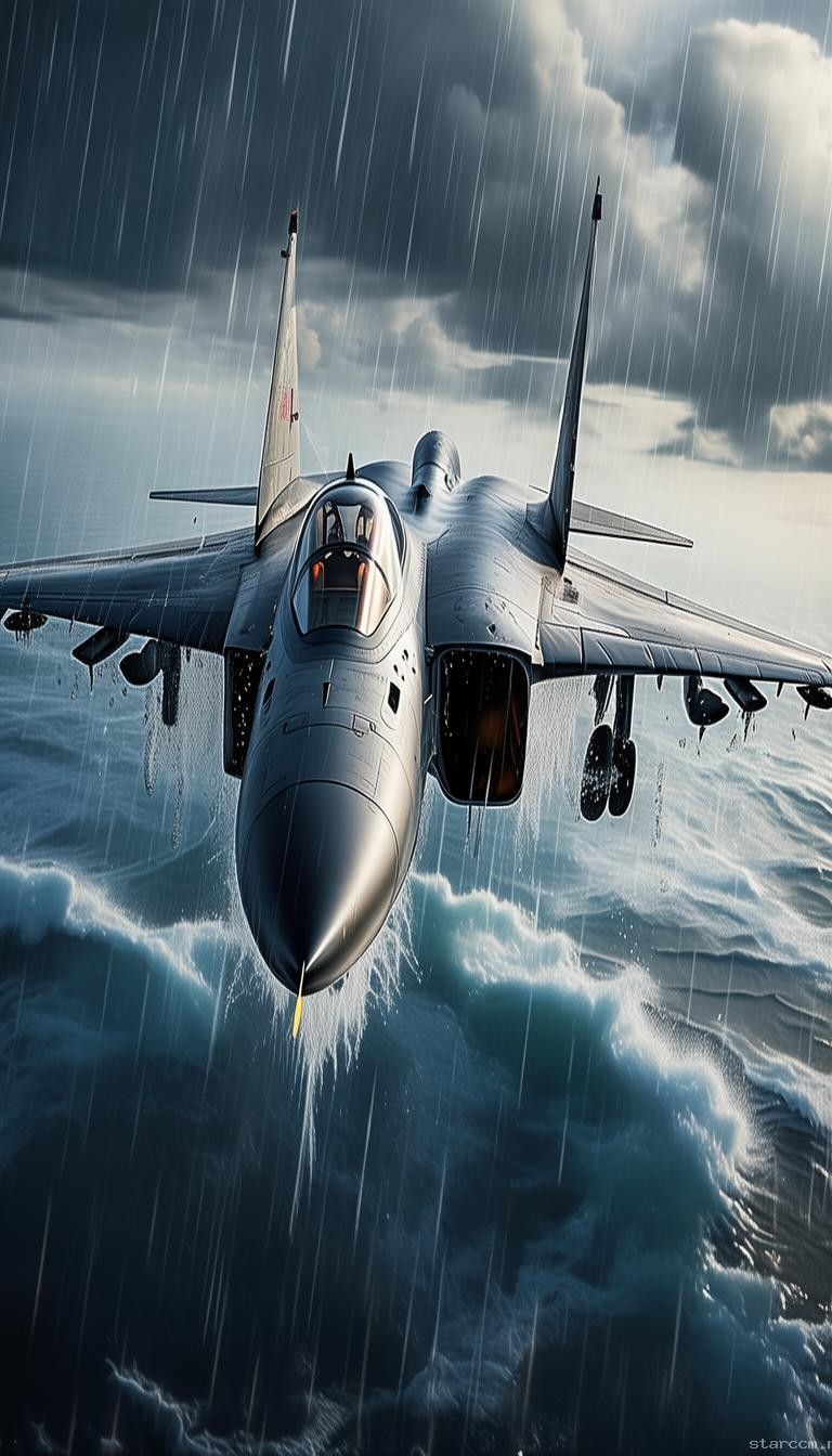 殲-15雨中驅離外機：西太平洋的英勇瞬間