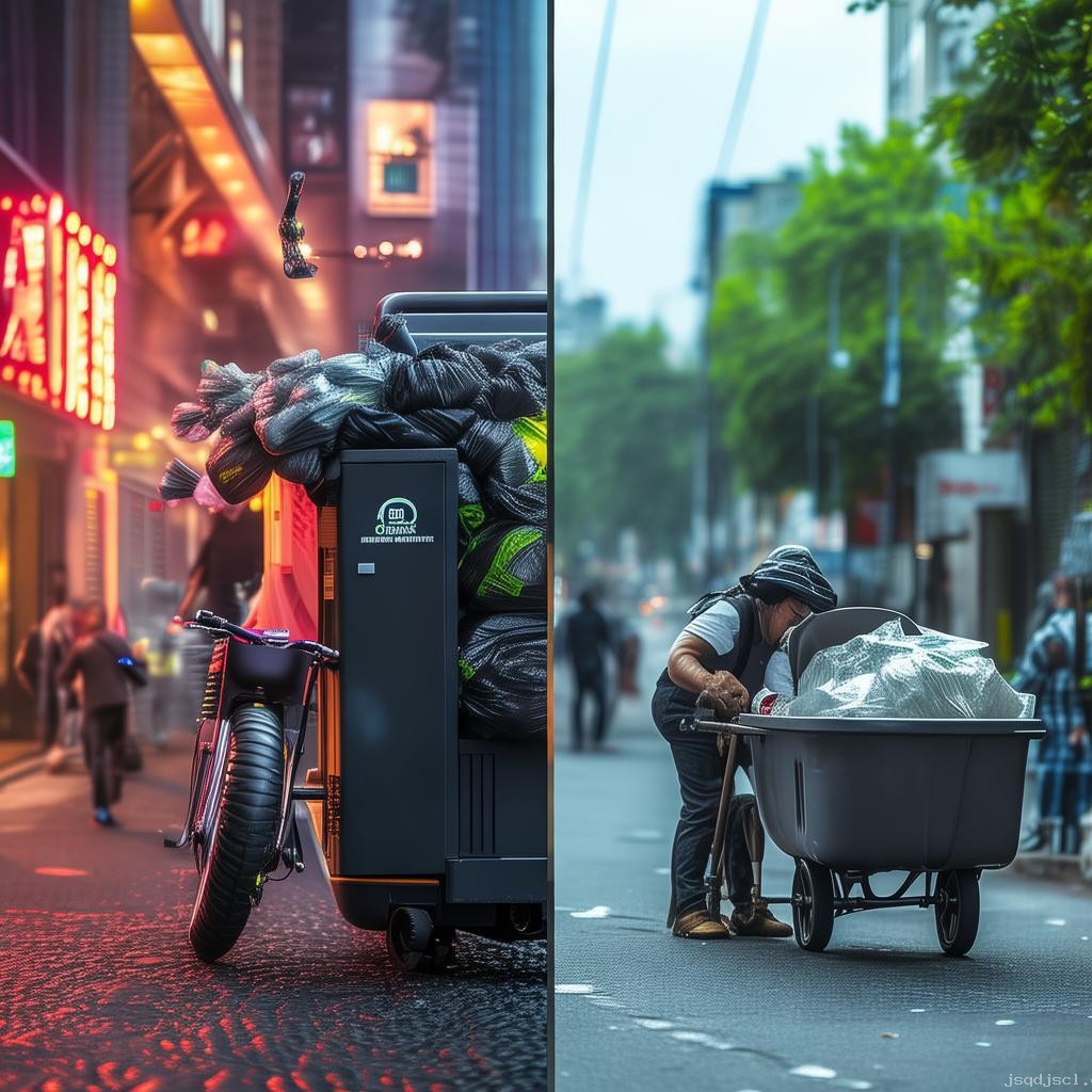 京東外賣騎手幫扔垃圾服務 vs 傳統垃圾處理方式：創新對比分析
