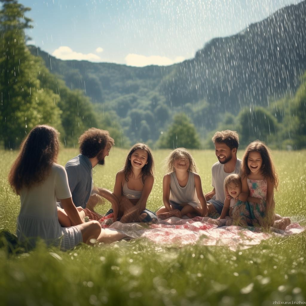 七月幸福與雨滴的對比：探索幸福的細膩與普適性