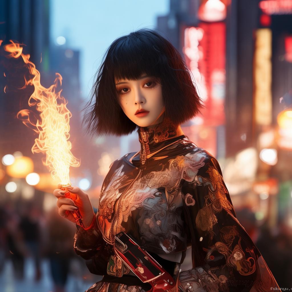 鞠婧祎打火機惡女變裝：引領娛樂新風尚？