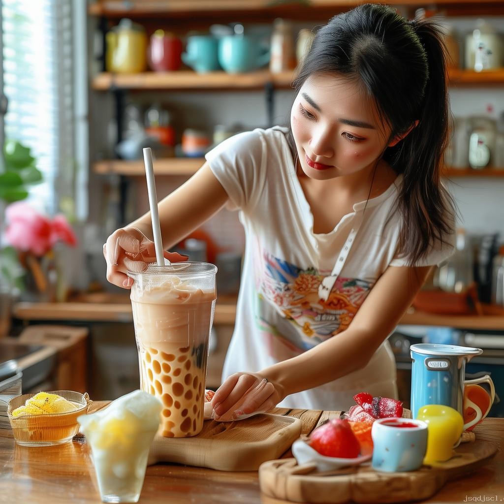在家自制夏日首杯珍珠奶茶的案例研究