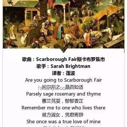 《斯卡布羅集市》Scarborough Fair綜合評(píng)價(jià)
