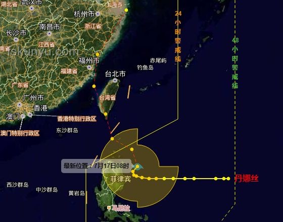 臺風知識普及：丹娜絲登陸與后續臺風預警